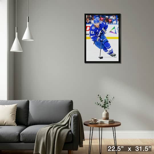 Brayden Point 20" x 29" Framed Canvas Tampa Bay Lightning 22.5" x 31.5"